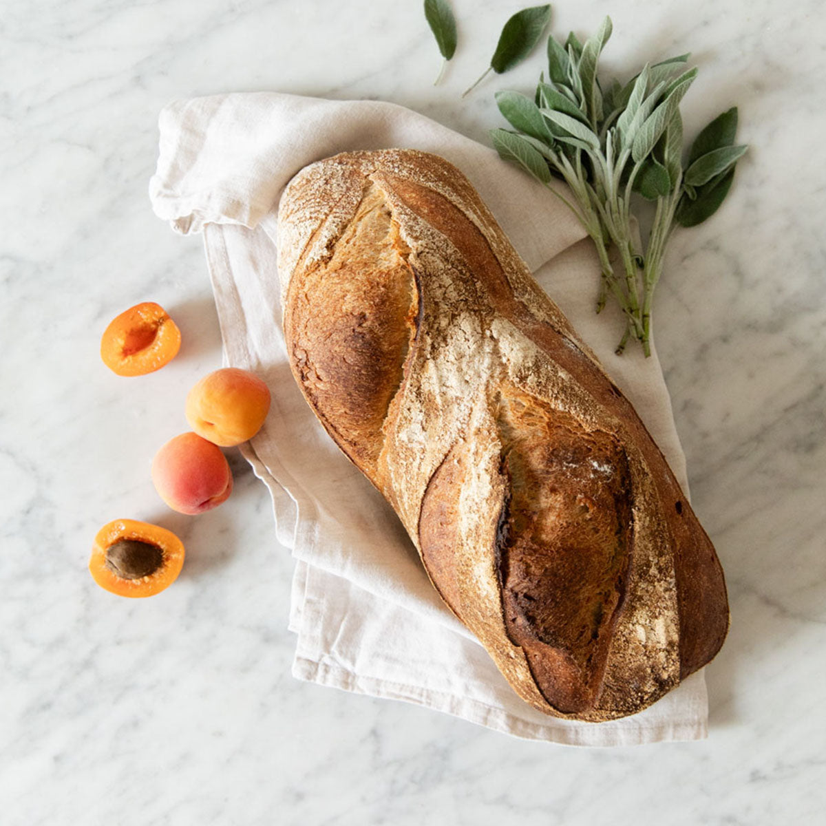 Sage, Onion & Apricot Sourdough Bloomer