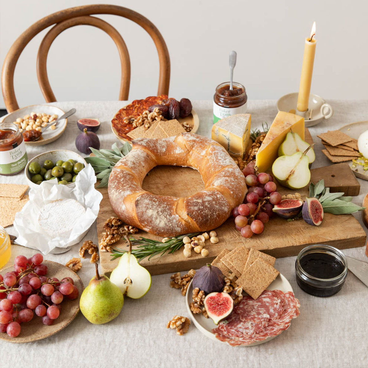 Rustic Baguette Wreath