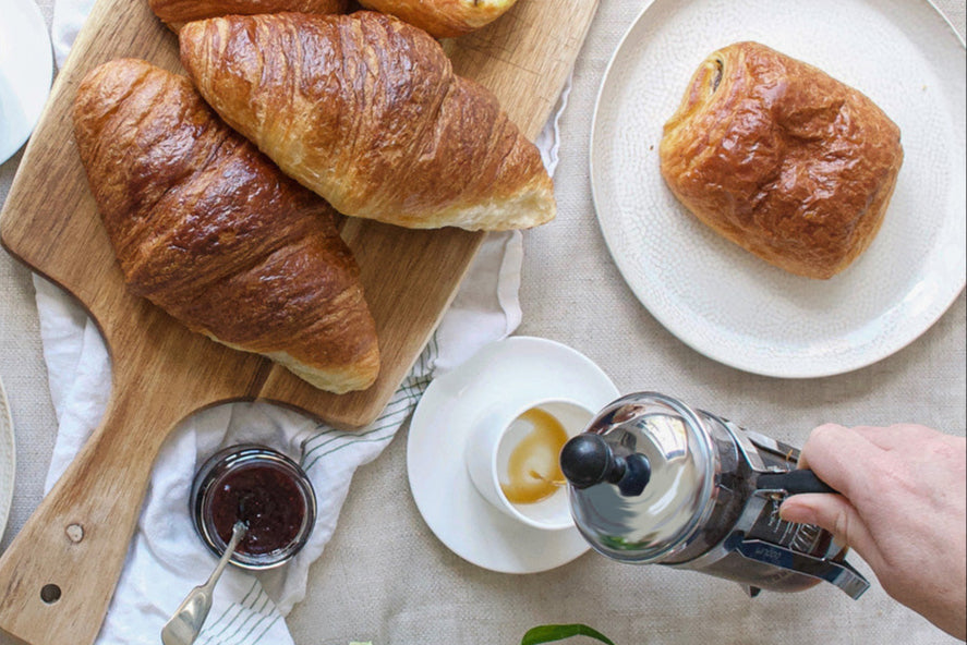 Pastries and coffee