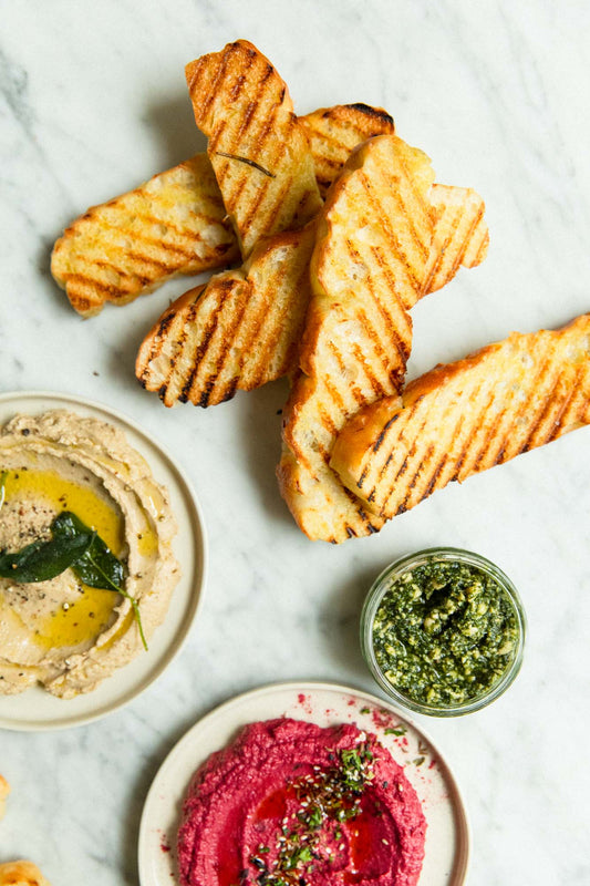 Recipe Inspiration: Homemade Sourdough Crackers with Hummus