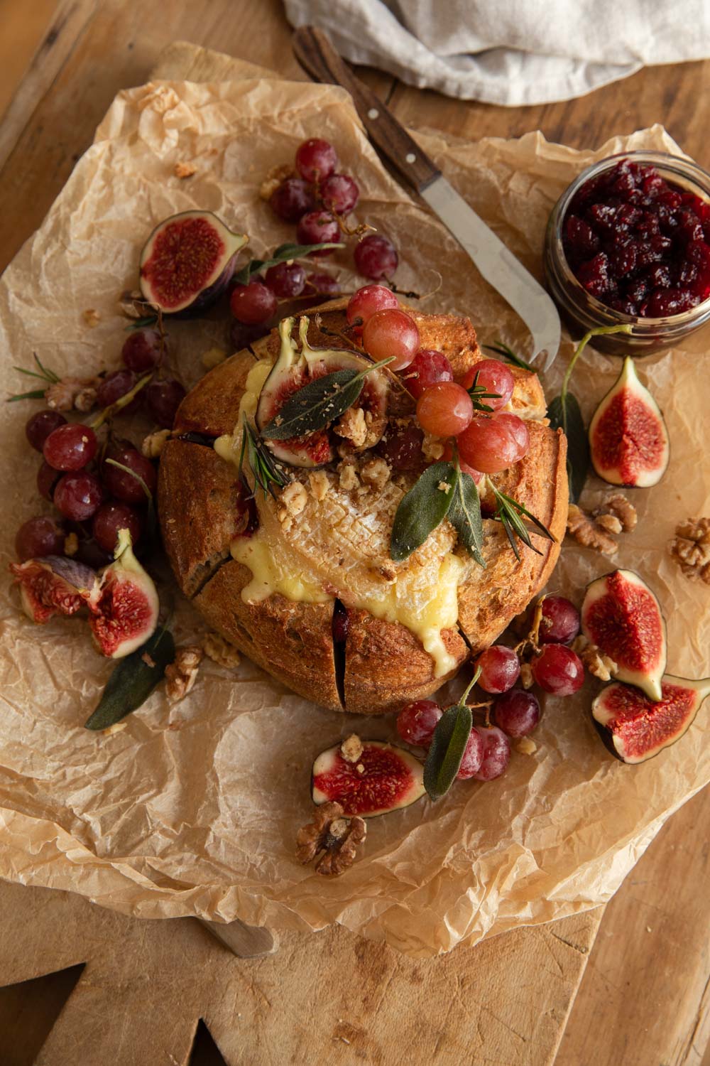 Baked Camembert in a Sourdough Bread Bowl – A Christmas Showstopper