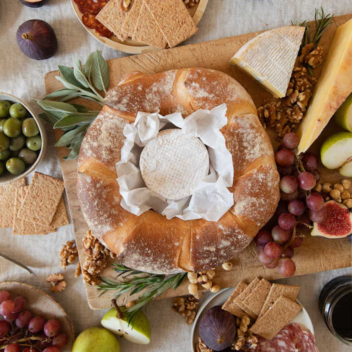 Rustic Baguette Wreath
