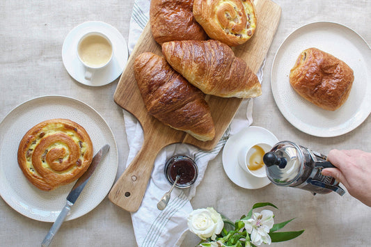 Pastries and coffee